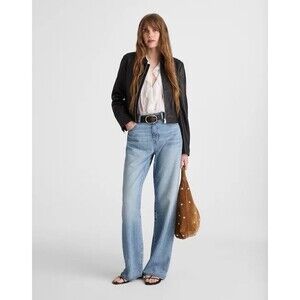 Madewell The Perfect Vintage Wide-Leg Jean in Airy Denim NWT Size 31